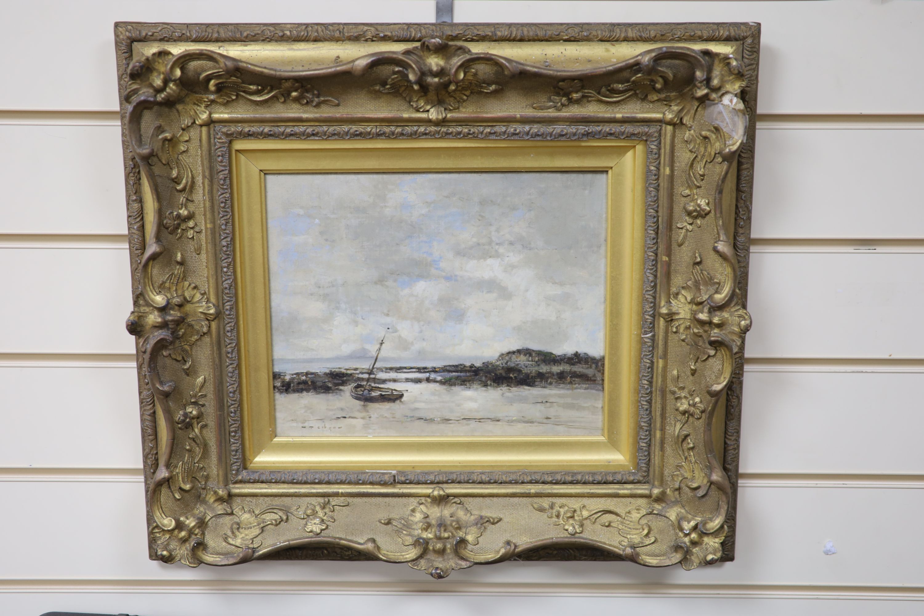 William Alfred Gibson (1866-1931), The Ufay from Arran, Oil on panel, 22.5 x 28cm.